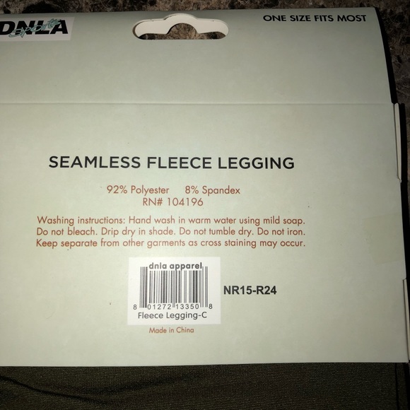 🌟 BUNDLE ONLY Olive Colored Fleece Leggings - Picture 9 of 9